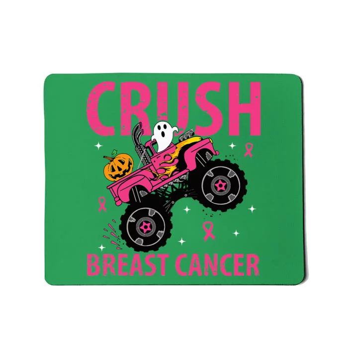 Crush Breast Cancer Awareness Monster Truck Halloween Mousepad