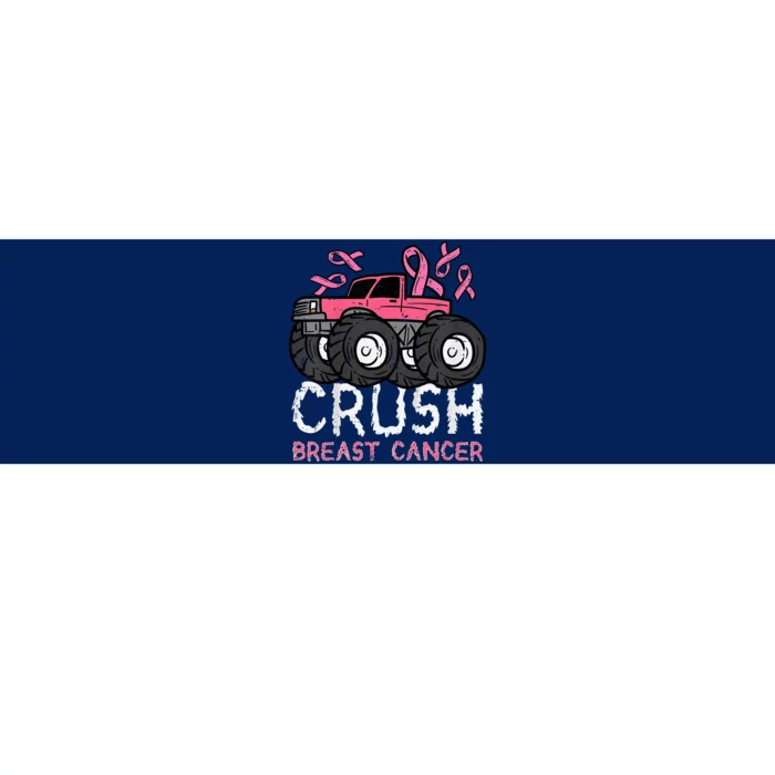 Crush Breast Cancer Awareness Monster Truck Bumper Sticker