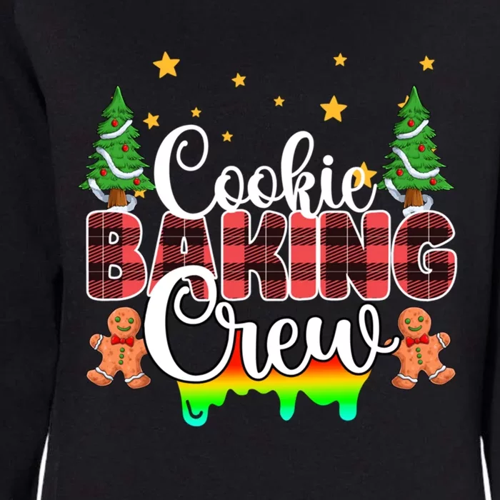 Cookie Baking Crew Red Plaid Christmas Tree Lights Xmas Gift Womens California Wash Sweatshirt