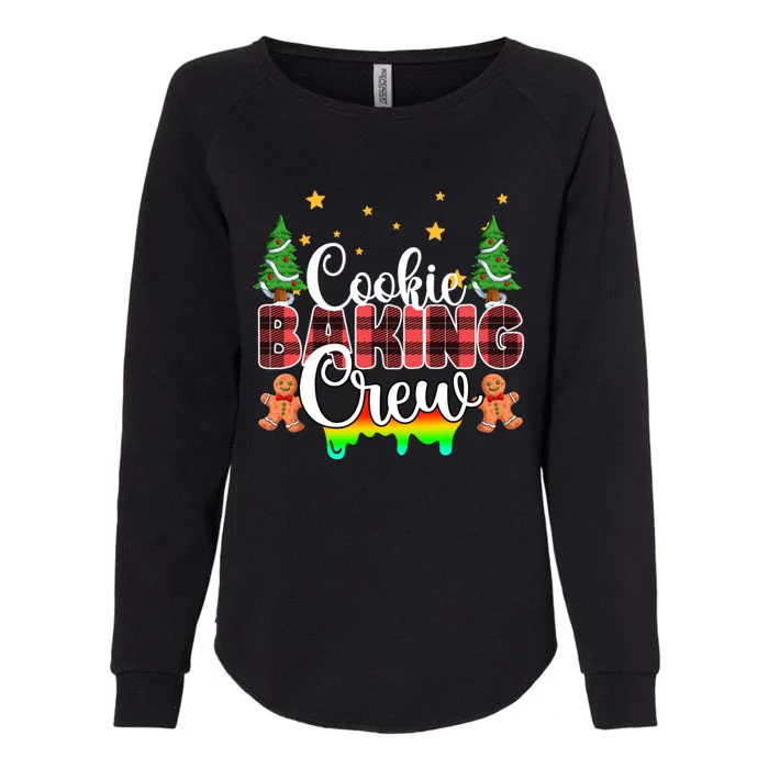 Cookie Baking Crew Red Plaid Christmas Tree Lights Xmas Gift Womens California Wash Sweatshirt