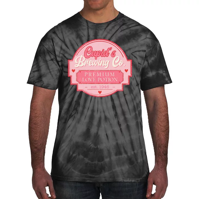 CupidS Brewing Company Boho ValentineS Day Tie-Dye T-Shirt