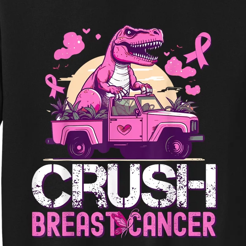 Crush Breast Cancer Awareness Monster Truck Boy Sweatshirt