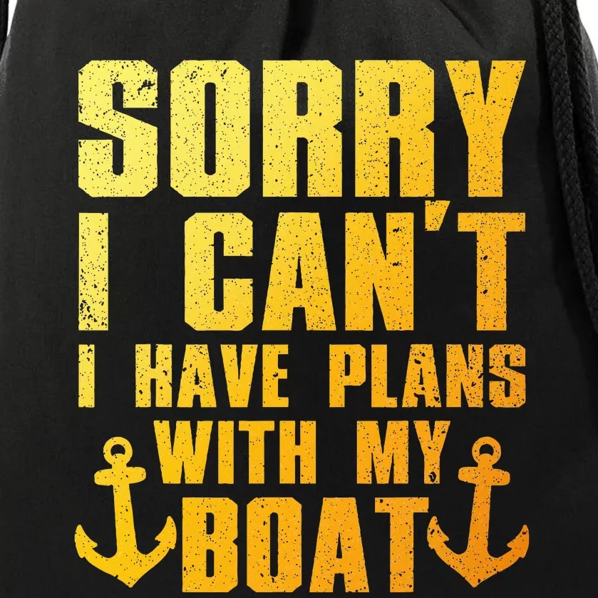 Cool Boat Captain For Pontoon Boat Owners Boating Drawstring Bag