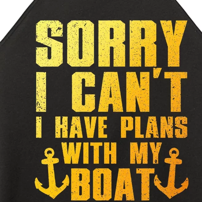 Cool Boat Captain For Pontoon Boat Owners Boating Women’s Perfect Tri Rocker Tank