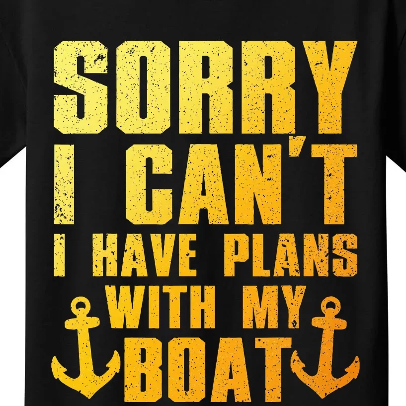 Cool Boat Captain For Pontoon Boat Owners Boating Kids T-Shirt