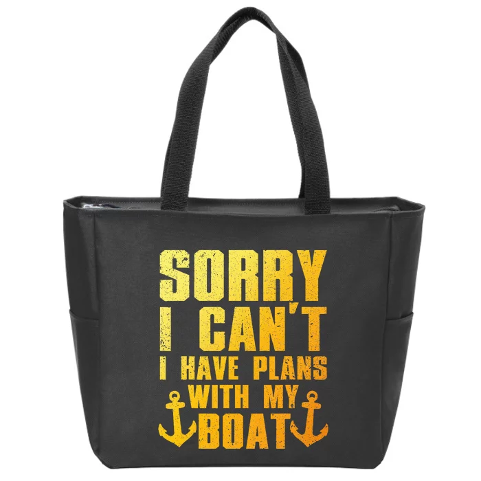 Cool Boat Captain For Pontoon Boat Owners Boating Zip Tote Bag