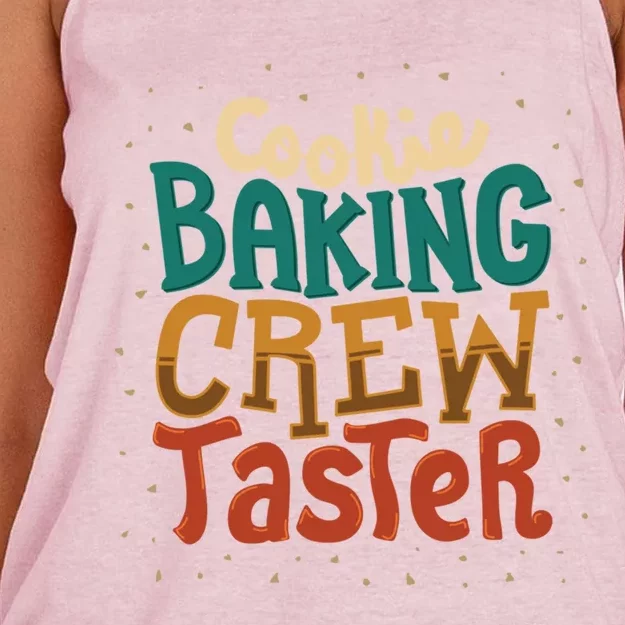 Cookie Baking Crew Taster Baking Team Gift Women's Knotted Racerback Tank