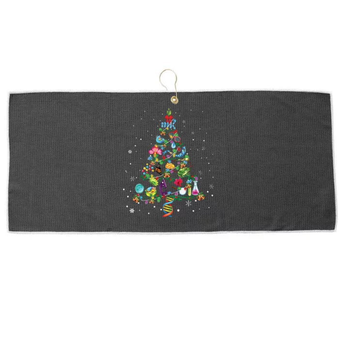 Cute Biology Christmas Tree Gift Decor Xmas Tree Large Microfiber Waffle Golf Towel