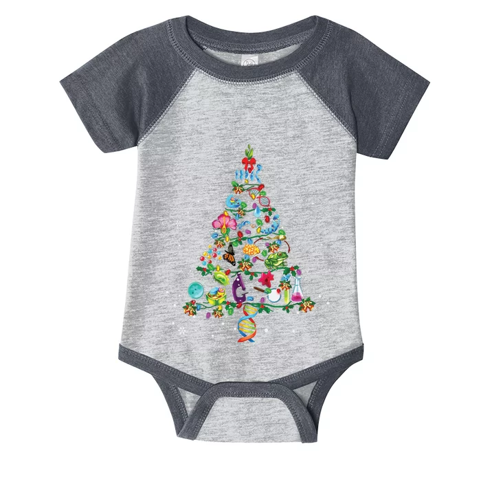 Cute Biology Christmas Tree Gift Decor Xmas Tree Infant Baby Jersey Bodysuit