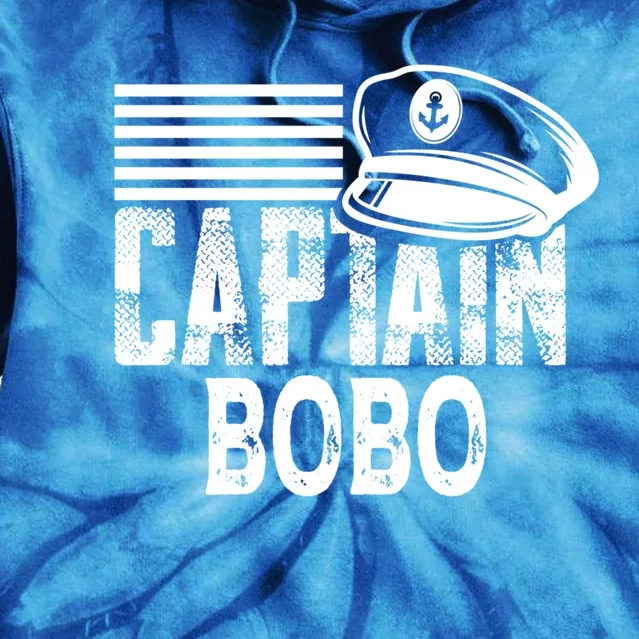 Captain Bobo Cute Gift Sailing Captain Hat Boat Owner Boating Meaningful Gift Tie Dye Hoodie