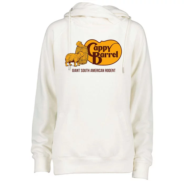 Cappy Barrel; Capybara Campaign Store Womens Funnel Neck Pullover Hood