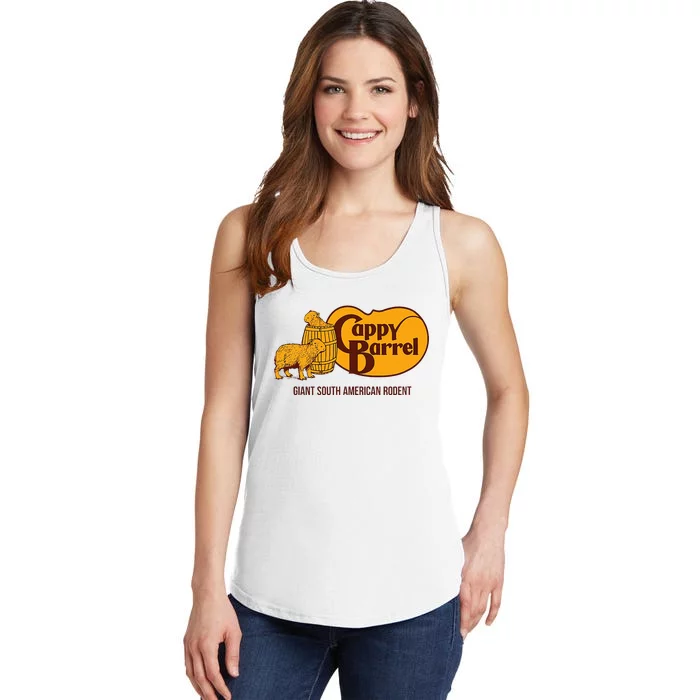 Cappy Barrel; Capybara Campaign Store Ladies Essential Tank