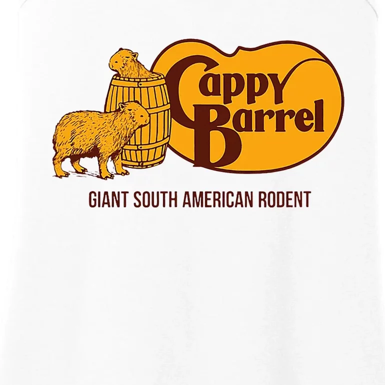 Cappy Barrel; Capybara Campaign Store Ladies Essential Tank