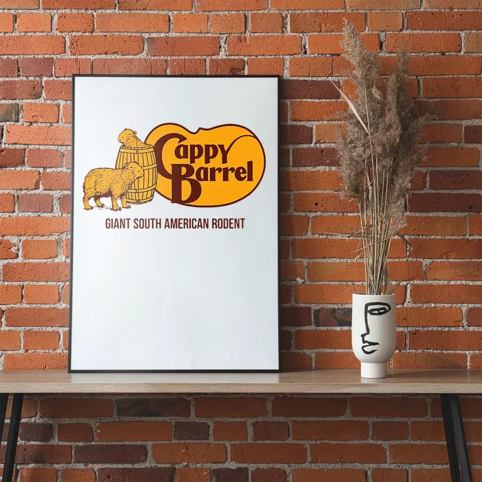 Cappy Barrel; Capybara Campaign Store Poster