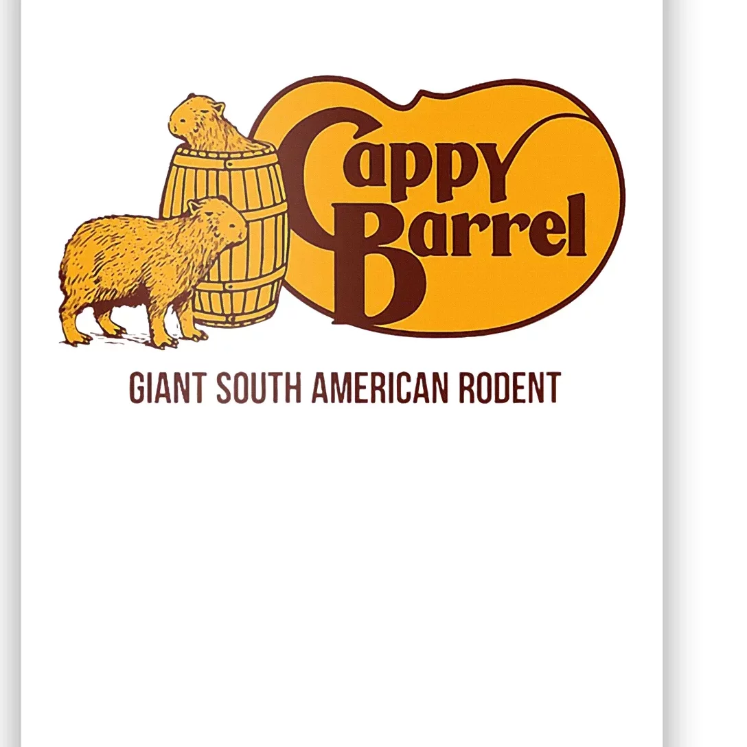 Cappy Barrel; Capybara Campaign Store Poster