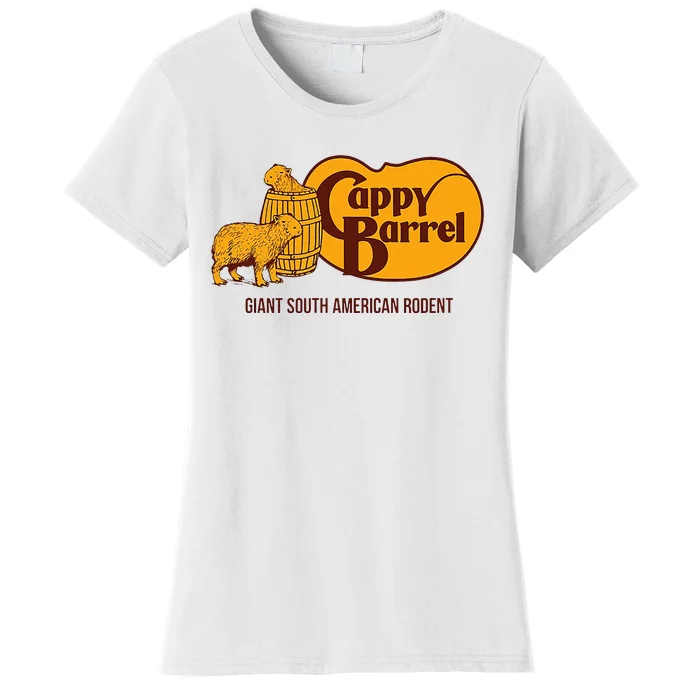 Cappy Barrel; Capybara Campaign Store Women's T-Shirt