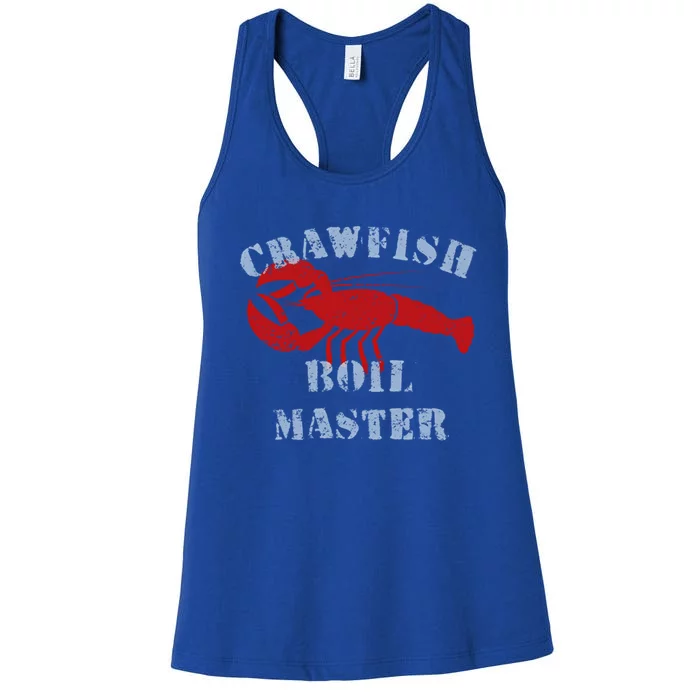 Crawfish Boil Crew Cajun Season Fishing Crawfish Boil Funny Gift Women's Racerback Tank