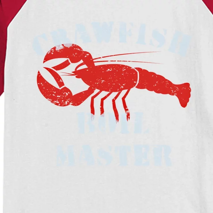 Crawfish Boil Crew Cajun Season Fishing Crawfish Boil Funny Gift Kids Colorblock Raglan Jersey