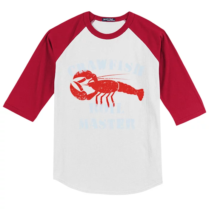 Crawfish Boil Crew Cajun Season Fishing Crawfish Boil Funny Gift Kids Colorblock Raglan Jersey