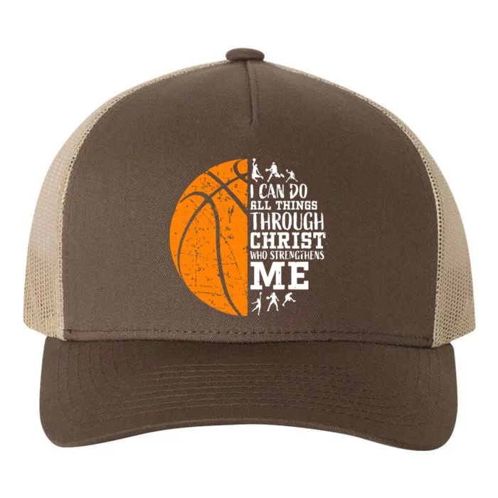 Christian Basketball Yupoong Adult 5-Panel Trucker Hat