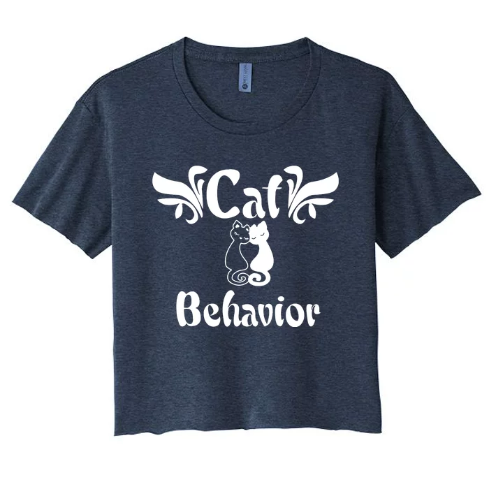 Cat Behavior Women's Crop Top Tee