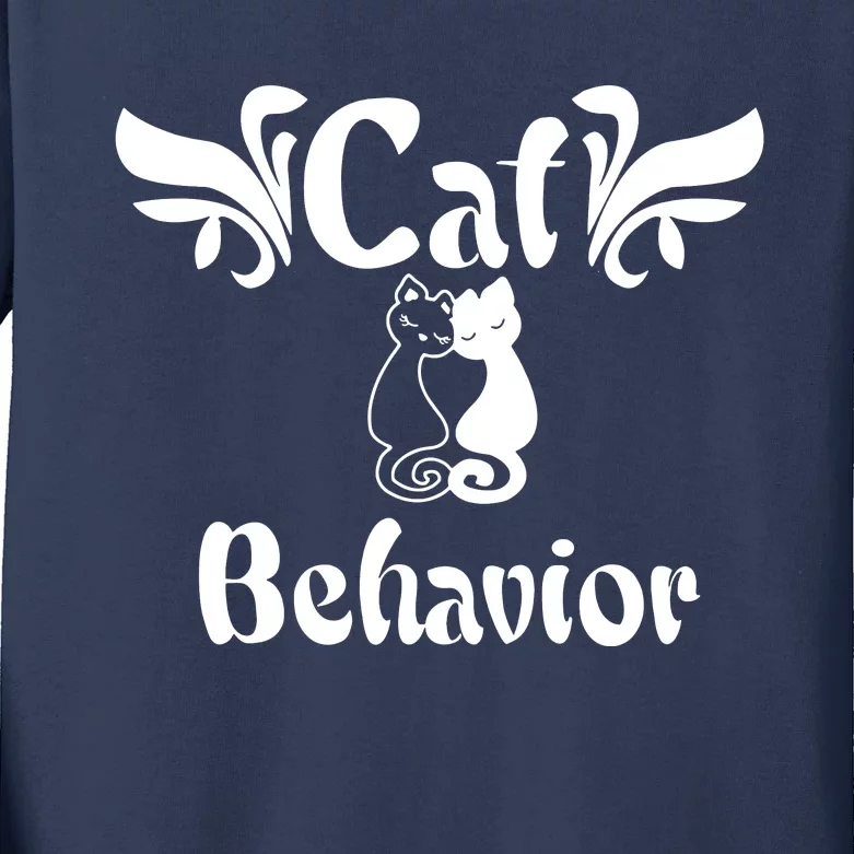 Cat Behavior Kids Long Sleeve Shirt