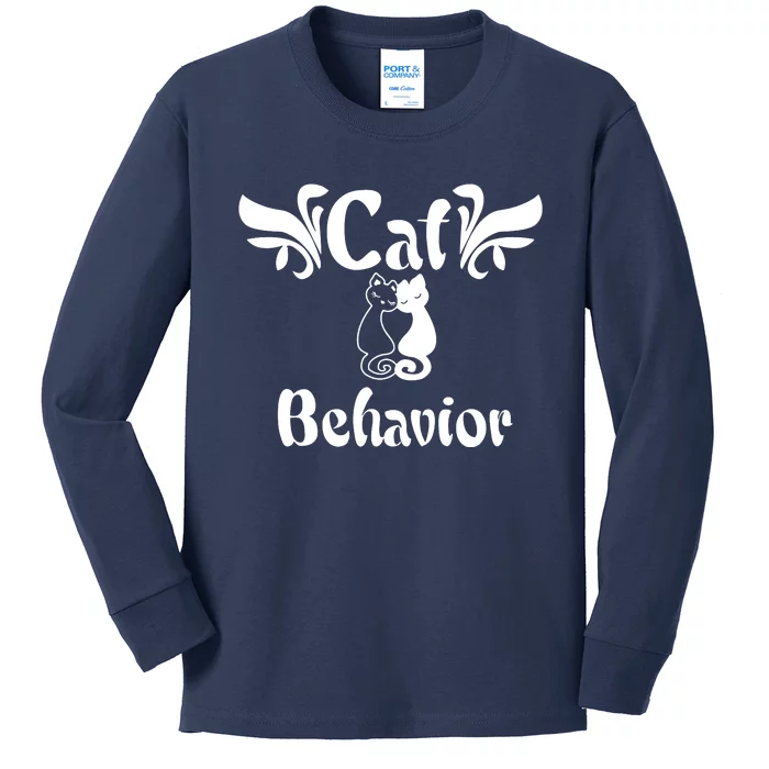 Cat Behavior Kids Long Sleeve Shirt