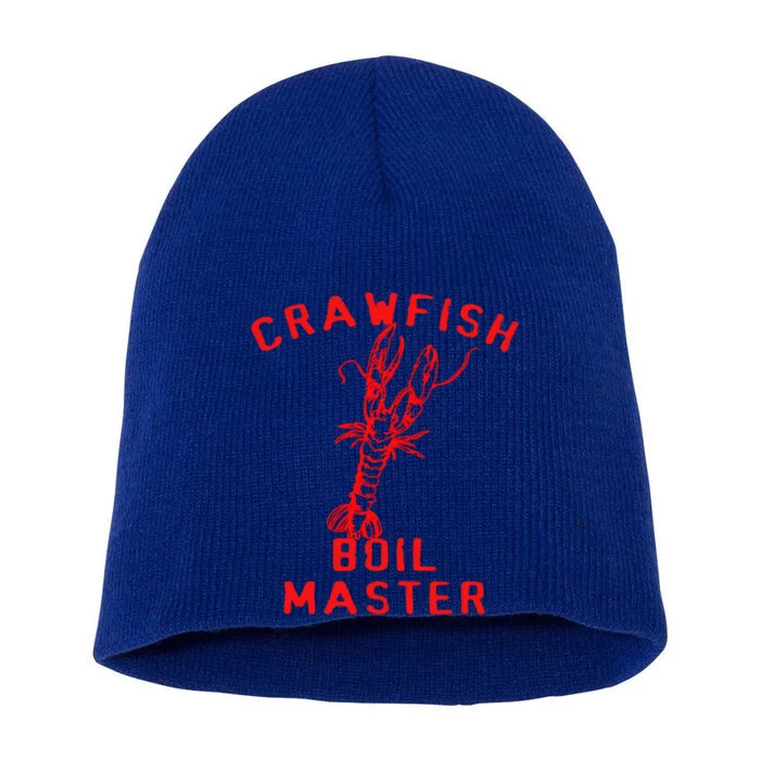 Crawfish Boil Crew Cajun Season Fishing Crawfish Boil Funny Gift Short Acrylic Beanie