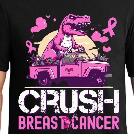 Crush Breast Cancer Awareness Monster Truck Pajama Set