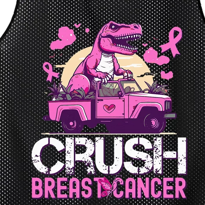 Crush Breast Cancer Awareness Monster Truck Mesh Reversible Basketball Jersey Tank