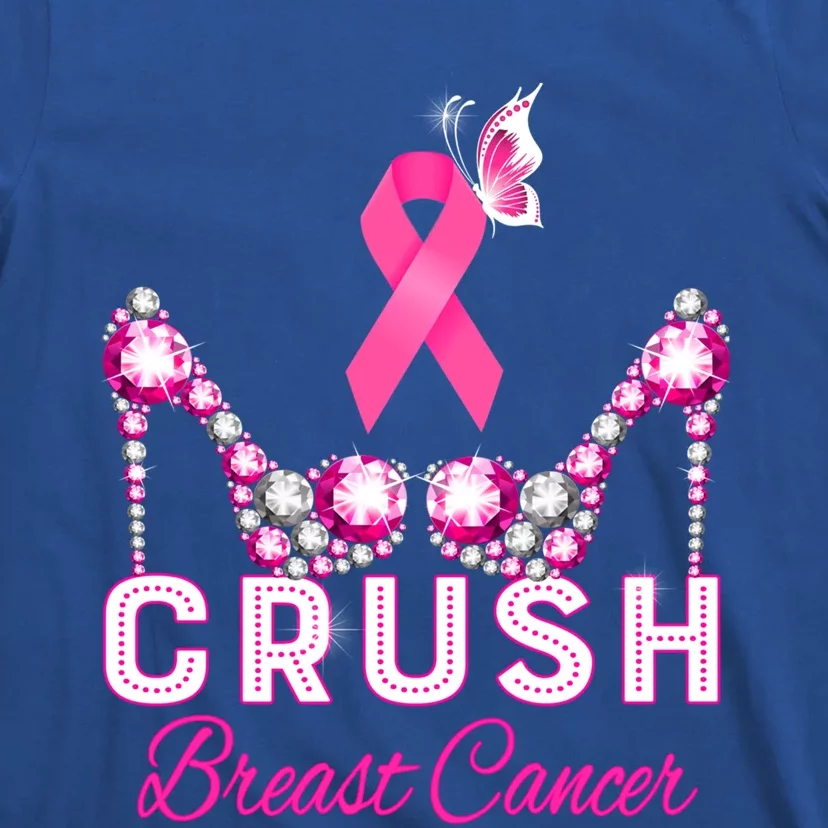 Crush Breast Cancer Warrior Support Breast Cancer Awareness Gift T-Shirt