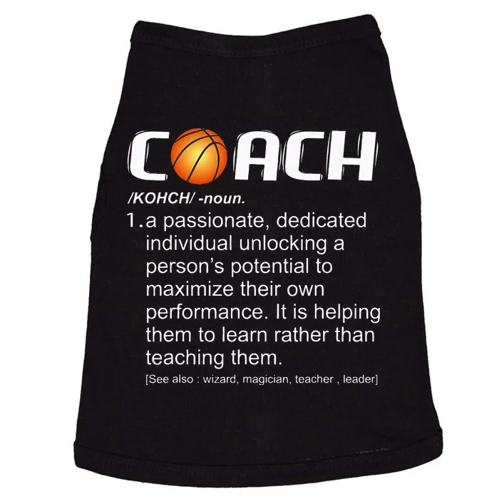 Coach Basketball Coaching Gift Doggie Tank