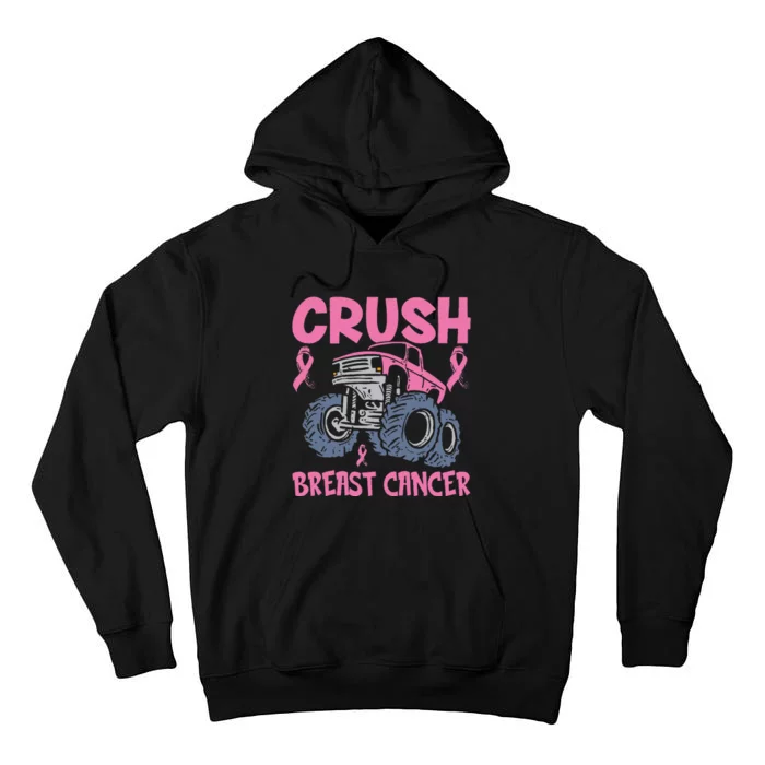 Crush Breast Cancer Awareness Truck Tall Hoodie