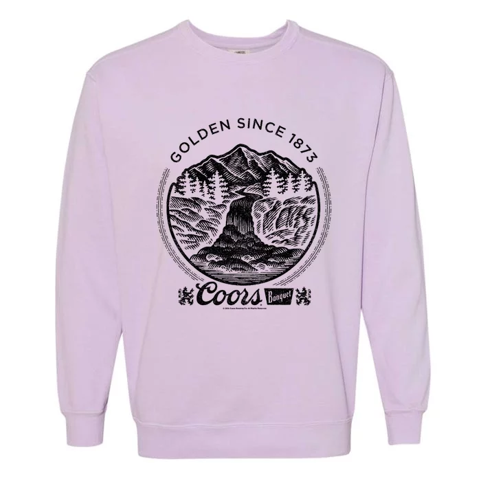 C.O.O.Rs Brewing Company Golden Since Vintage Banquet Badge Garment-Dyed Sweatshirt