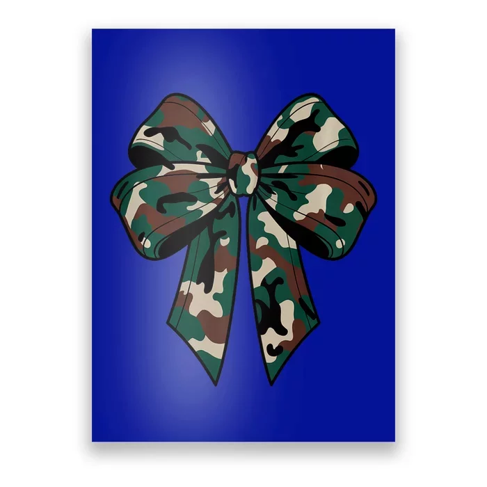 Coquette Bow Camouflage Poster