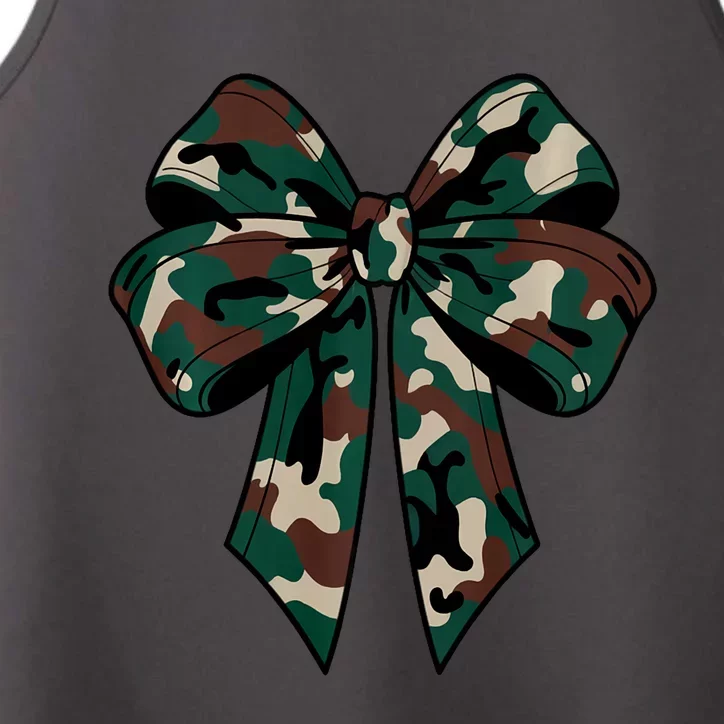 Coquette Bow Camouflage Performance Tank