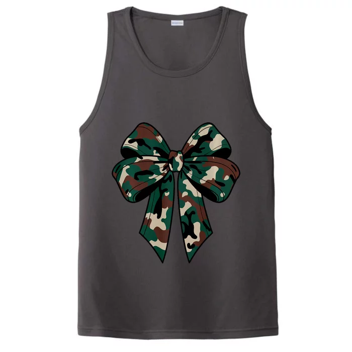 Coquette Bow Camouflage Performance Tank