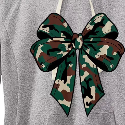 Coquette Bow Camouflage Women's Fleece Hoodie