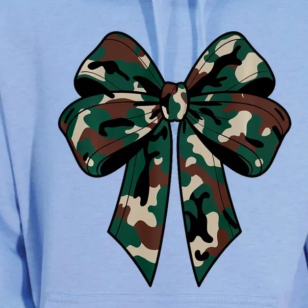 Coquette Bow Camouflage Unisex Surf Hoodie