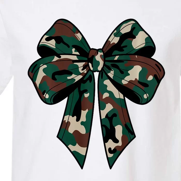 Coquette Bow Camouflage Garment-Dyed Heavyweight T-Shirt