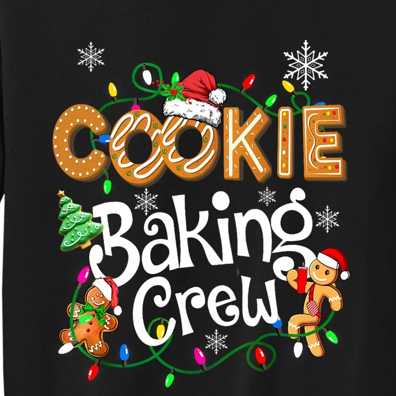 Cookie Baking Crew Cooking Lover Santa Xmas Gingerbread Tall Sweatshirt