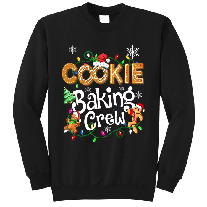 Cookie Baking Crew Cooking Lover Santa Xmas Gingerbread Tall Sweatshirt