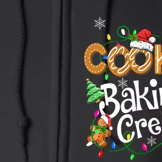 Cookie Baking Crew Cooking Lover Santa Xmas Gingerbread Full Zip Hoodie