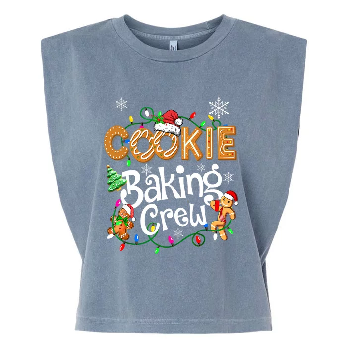 Cookie Baking Crew Cooking Lover Santa Xmas Gingerbread Garment-Dyed Women's Muscle Tee