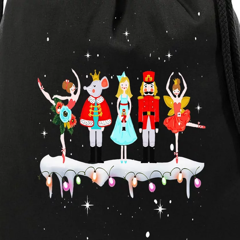 Christmas Ballet Clara Mouse King Princess Nutcracker Drawstring Bag