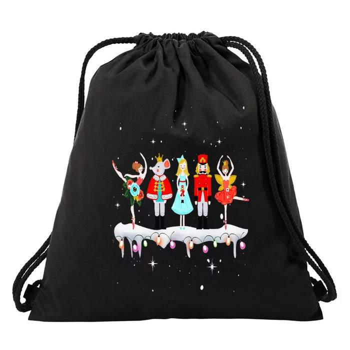 Christmas Ballet Clara Mouse King Princess Nutcracker Drawstring Bag