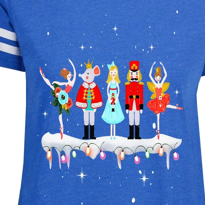 Christmas Ballet Clara Mouse King Princess Nutcracker Enza Ladies Jersey Football T-Shirt