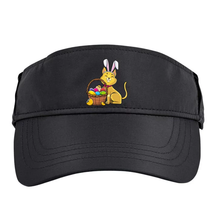 Cute Bunny Cat Eggs Basket Happy Easter day Adult Drive Performance Visor