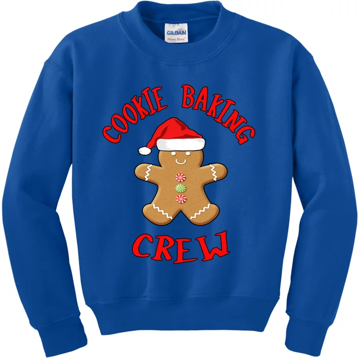 Cookie Baking Crew Gift Gingerbread With Santa Hat Gift Kids Sweatshirt