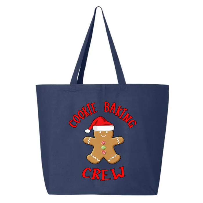 Cookie Baking Crew Gift Gingerbread With Santa Hat Gift 25L Jumbo Tote